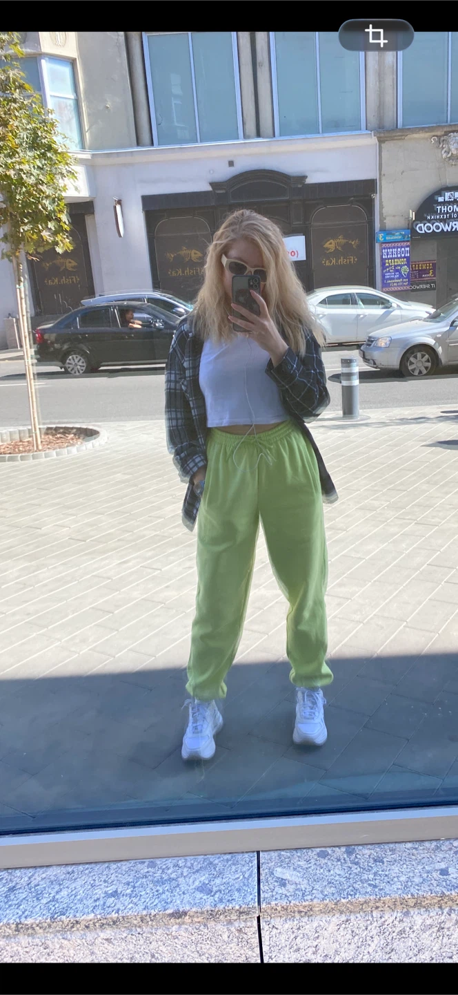 Adidas neon green sweatpants - photo 5