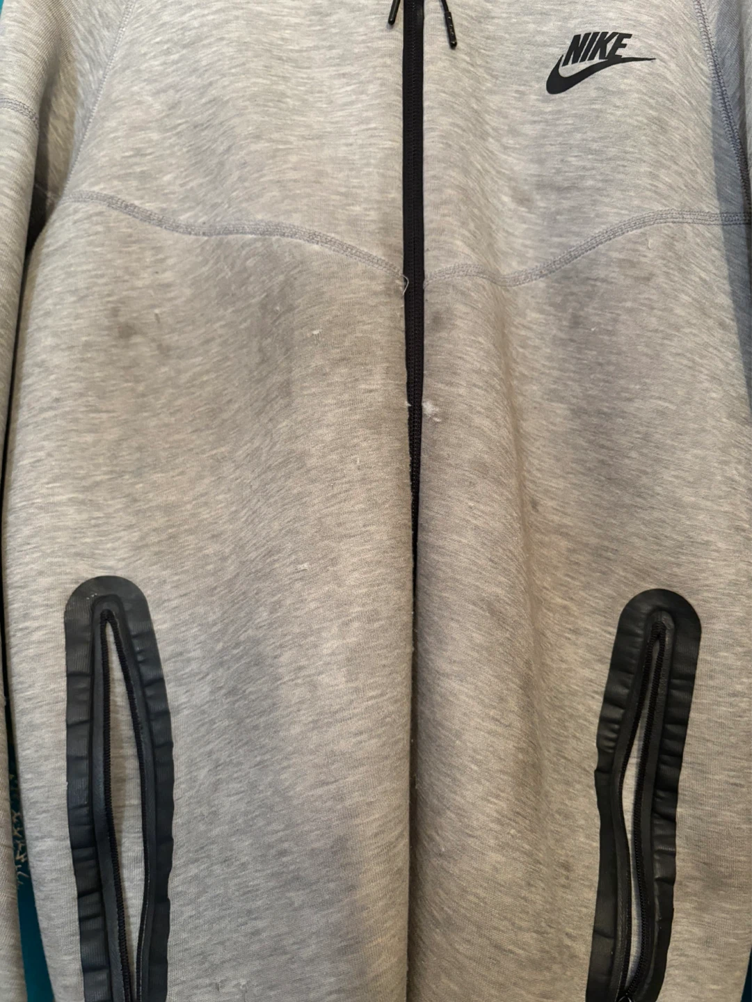 Nike Tech Fleece Full-Zip Hoodie Gray - photo 3