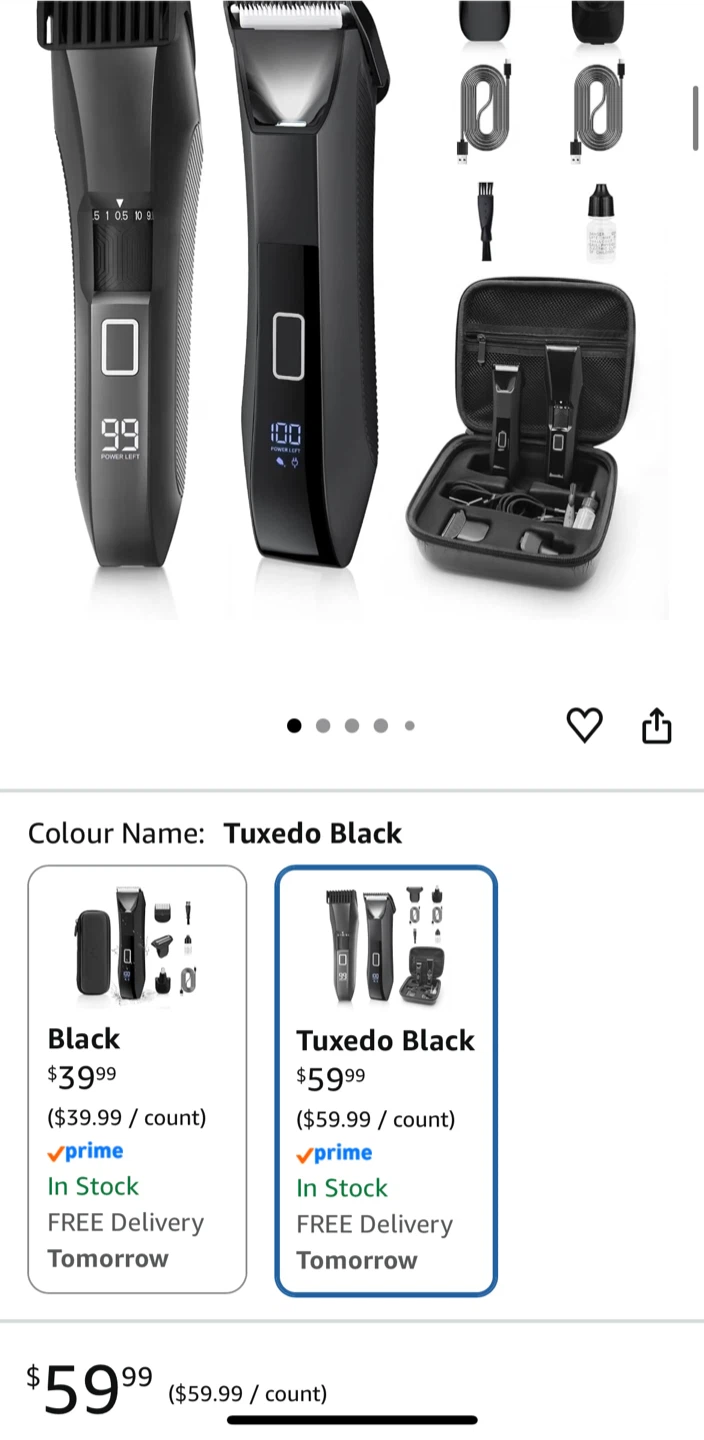 3-in-1 Men's Electric Razor Kit