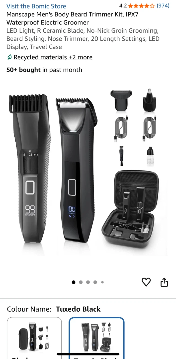 3-in-1 Men's Electric Razor Kit - photo 2