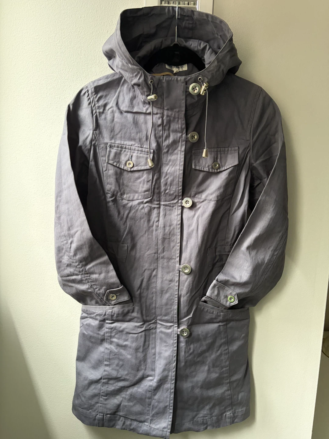 Stylebasic Grey Hooded Jacket