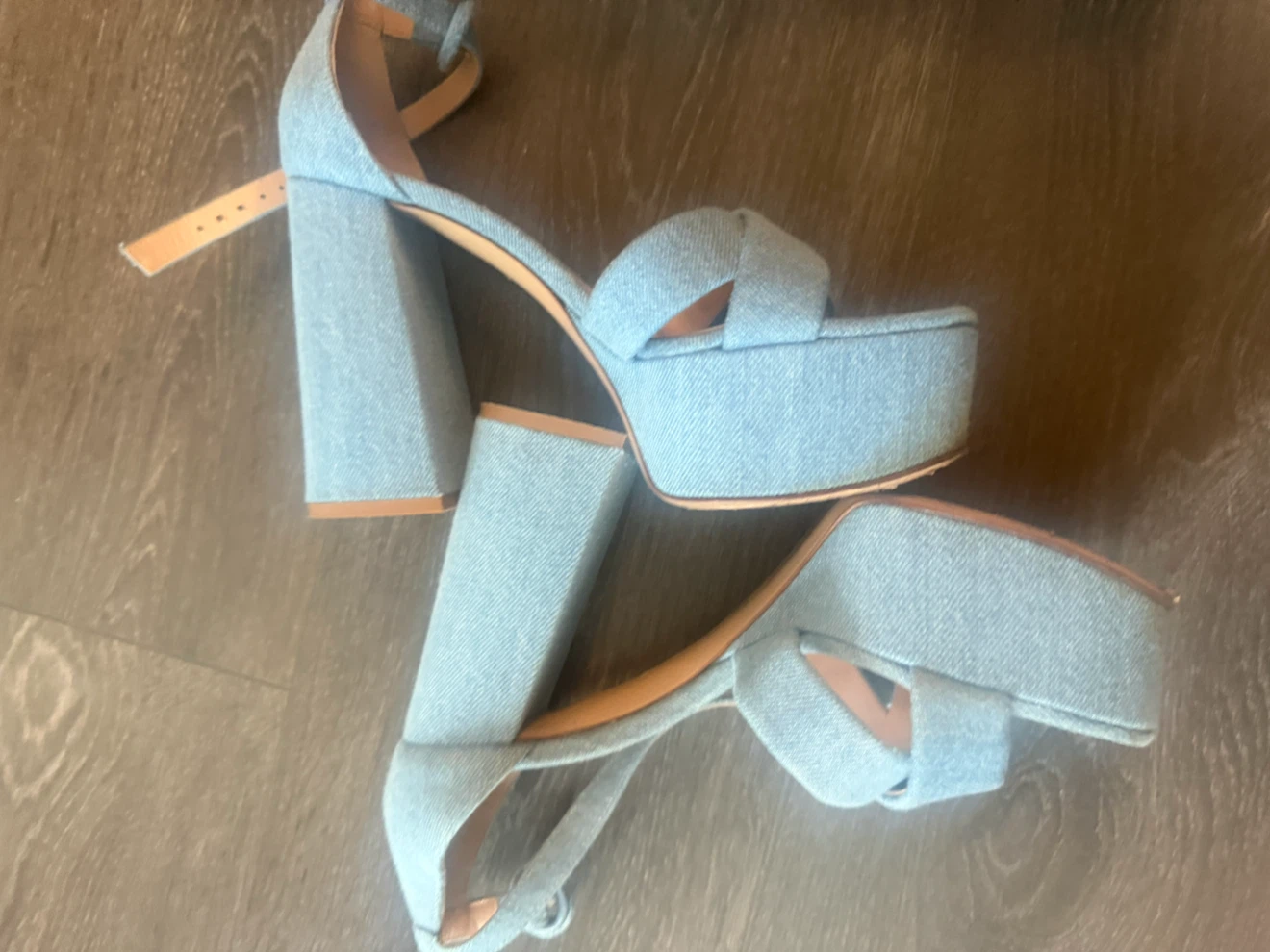 Gianvito Rossi Denim Platform Sandals - photo 3