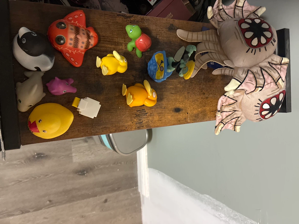 Assorted Bath Toys and Plush Set
