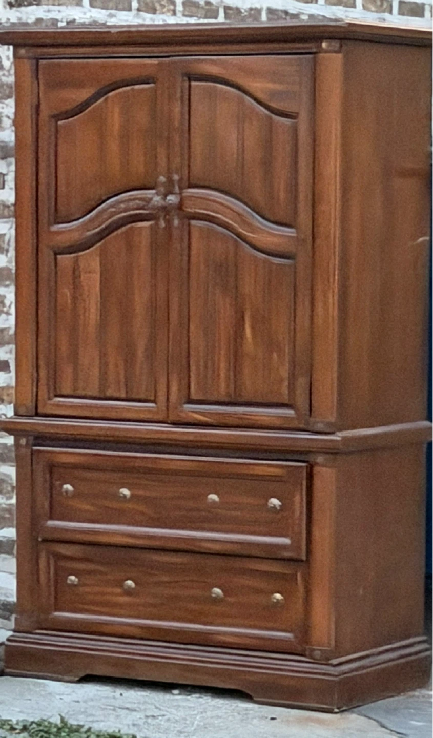 Wooden Armoire with Drawers
