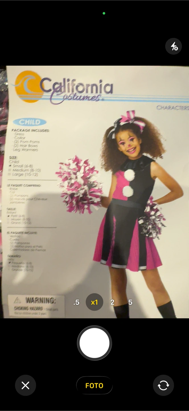 California Costumes Cheer-Ful Clown Girl Costume Size Small - photo 3