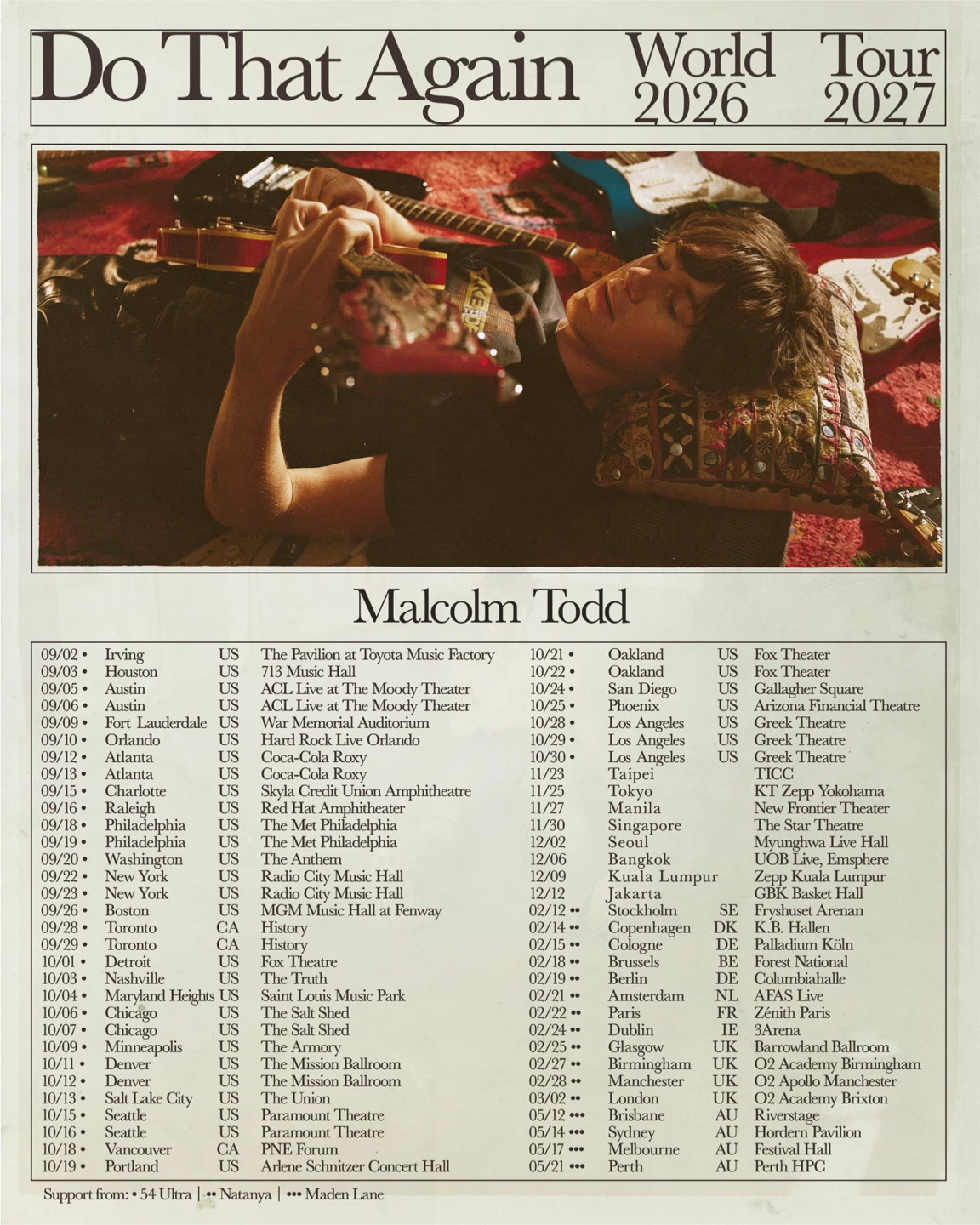 VANCOUVER PNE MALCOLM TODD TICKET 1x