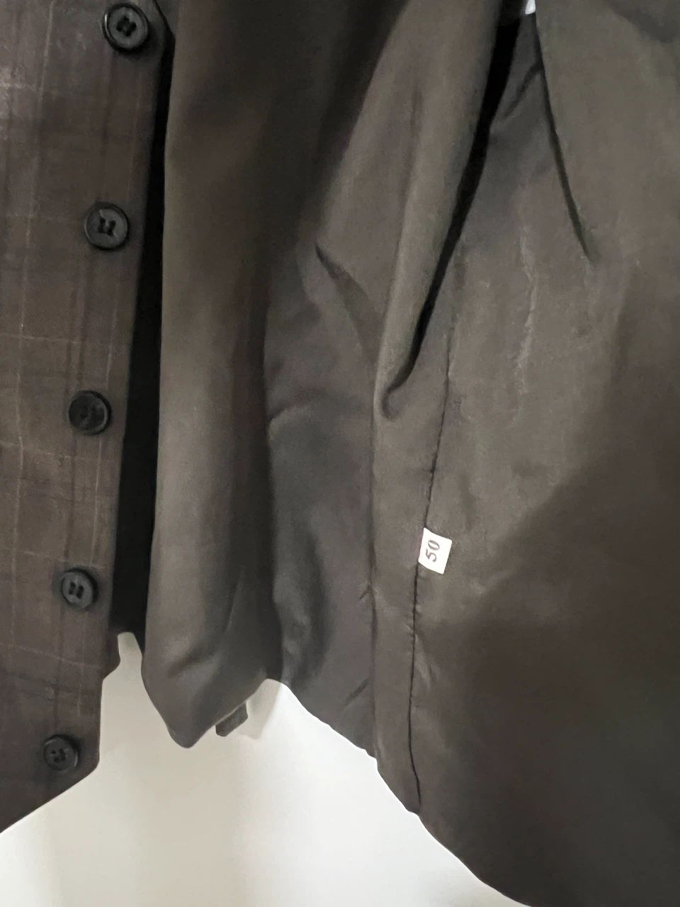 Mens Coffee Brown Plaid Suit Vest and Trouser Set - photo 3