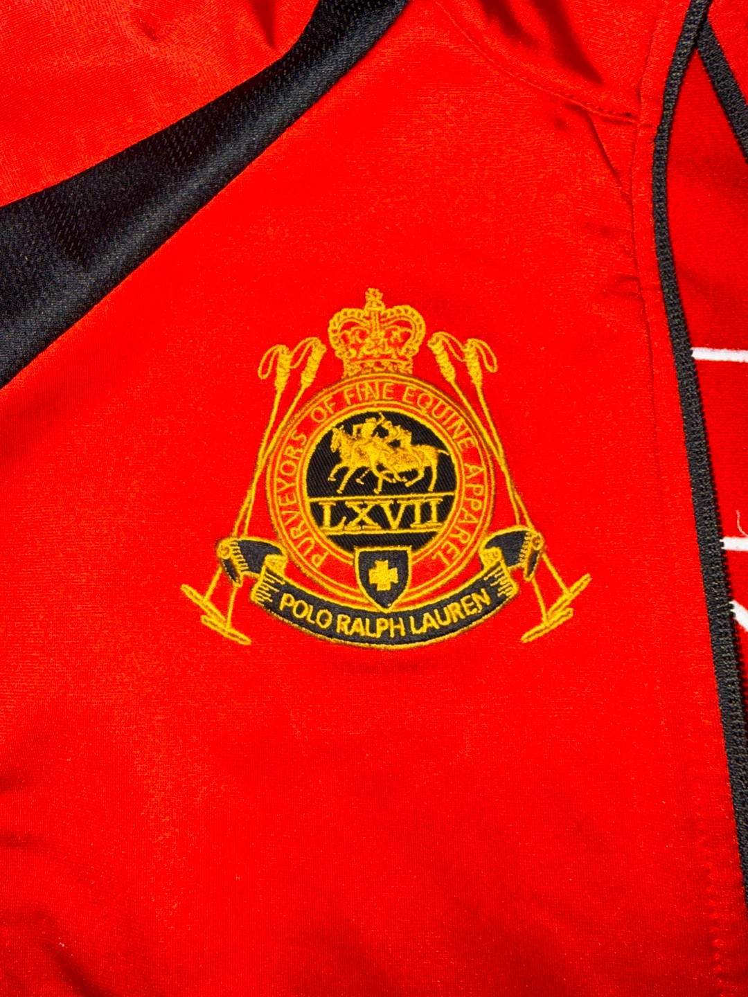 Polo Ralph Lauren Red and Black Zip-Up Jacket - photo 5