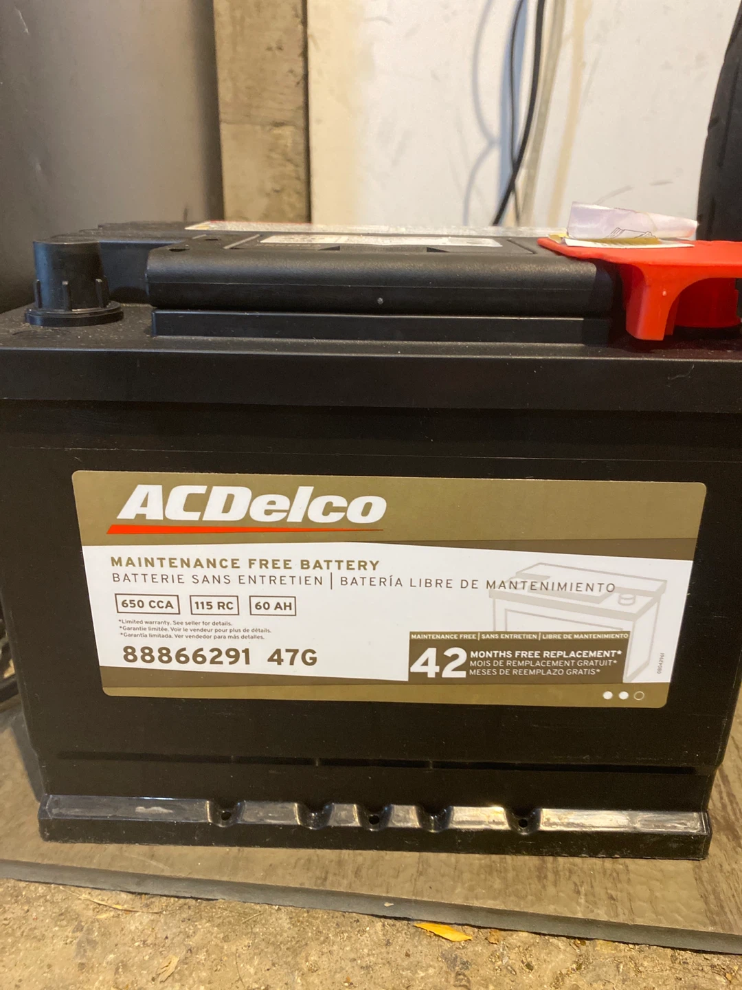 Brand new ACDelco 47G Maintenance Free Battery