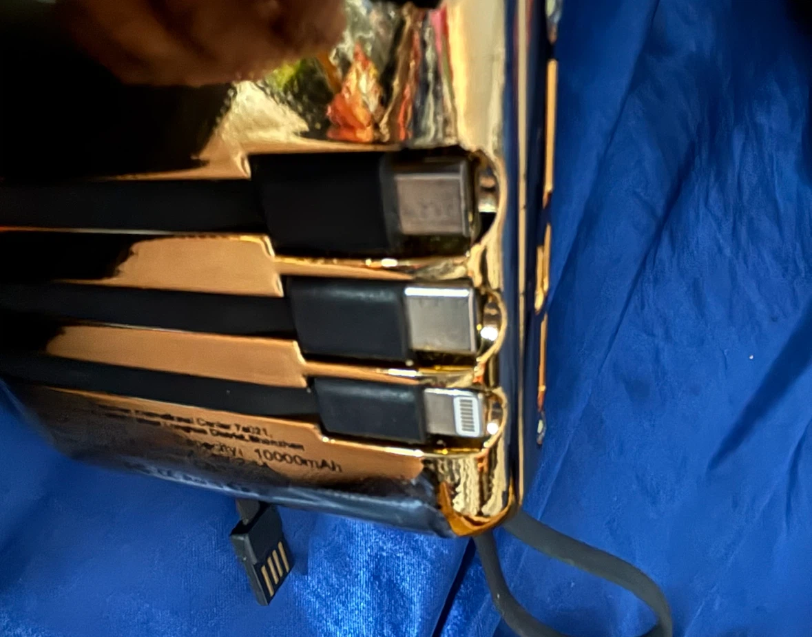 Portable Power Bank with Built-in Cables - photo 3