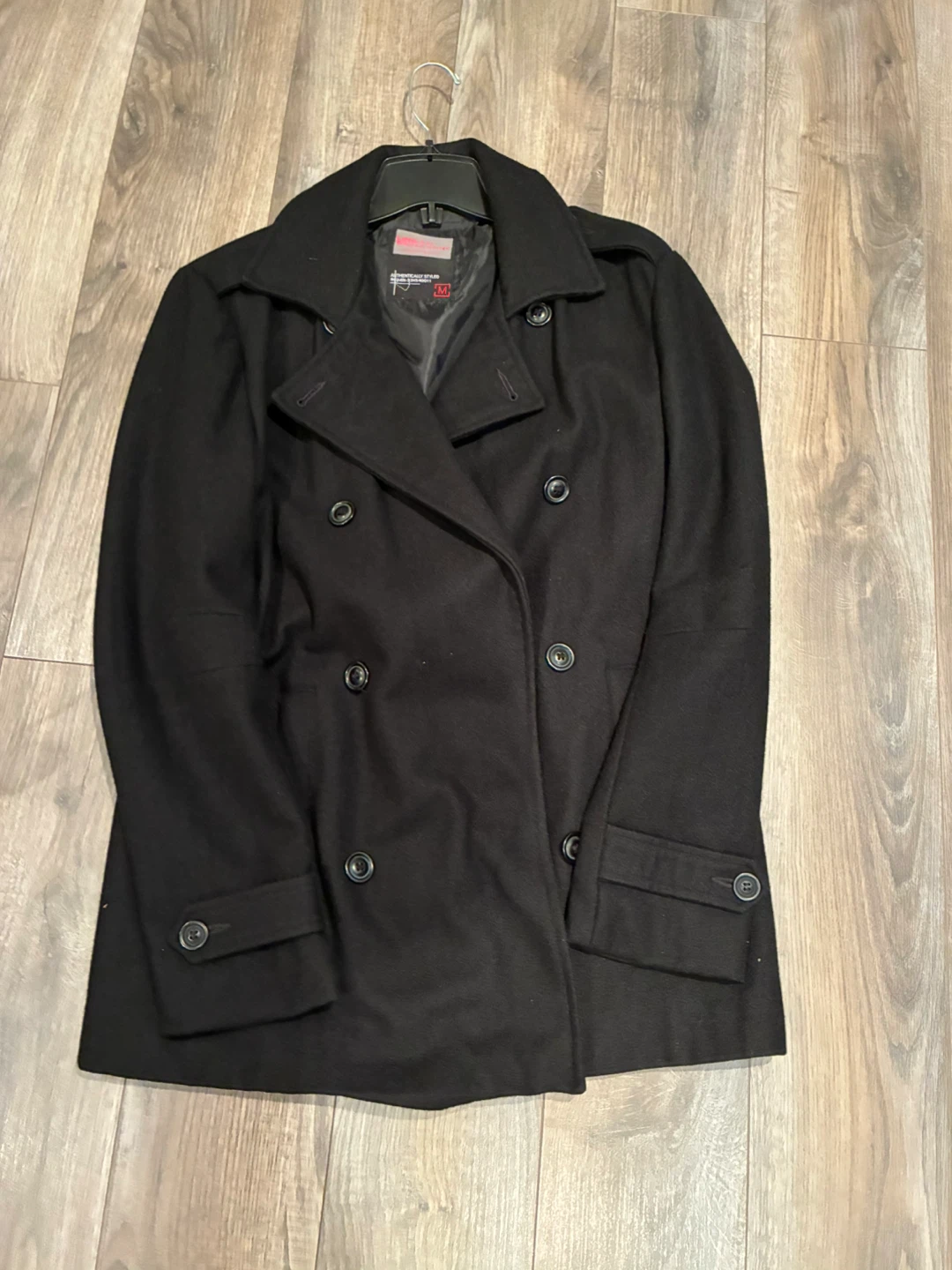 Urban Behavior Black Pea Coat - Medium