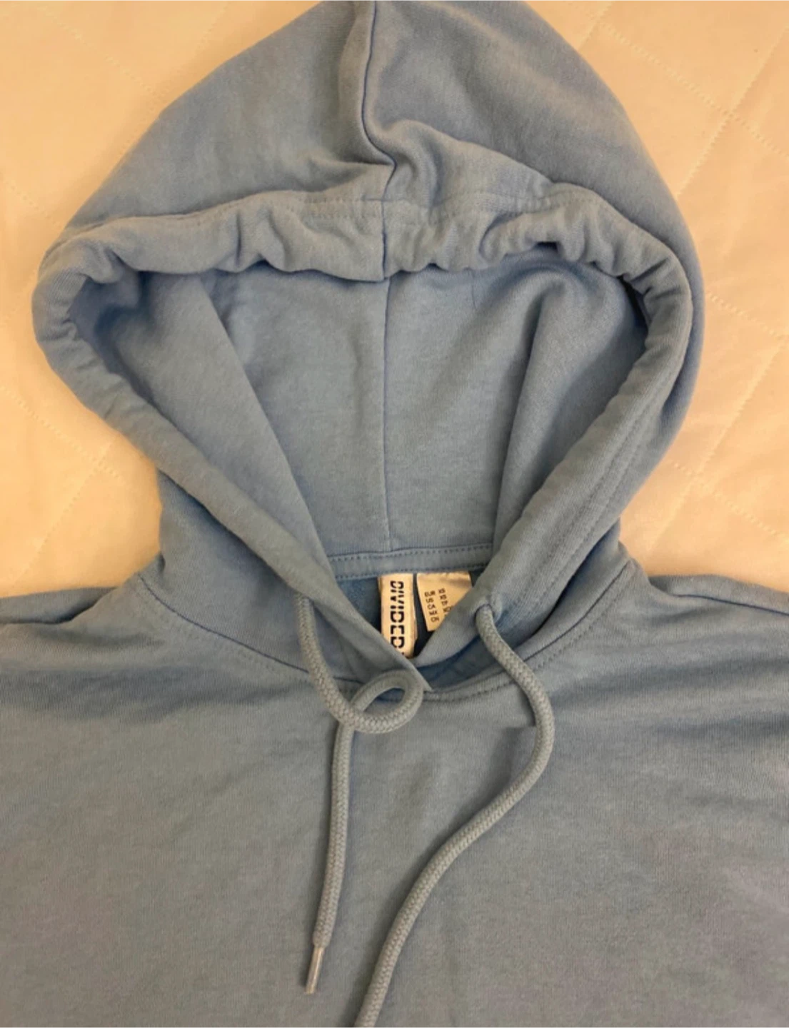 H&M Divided Light Blue Sleeveless Hoodie XS