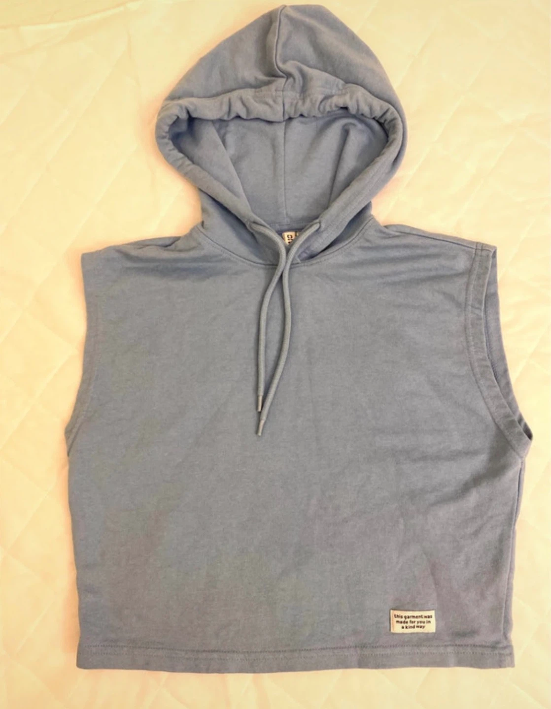 H&M Divided Light Blue Sleeveless Hoodie XS - photo 2