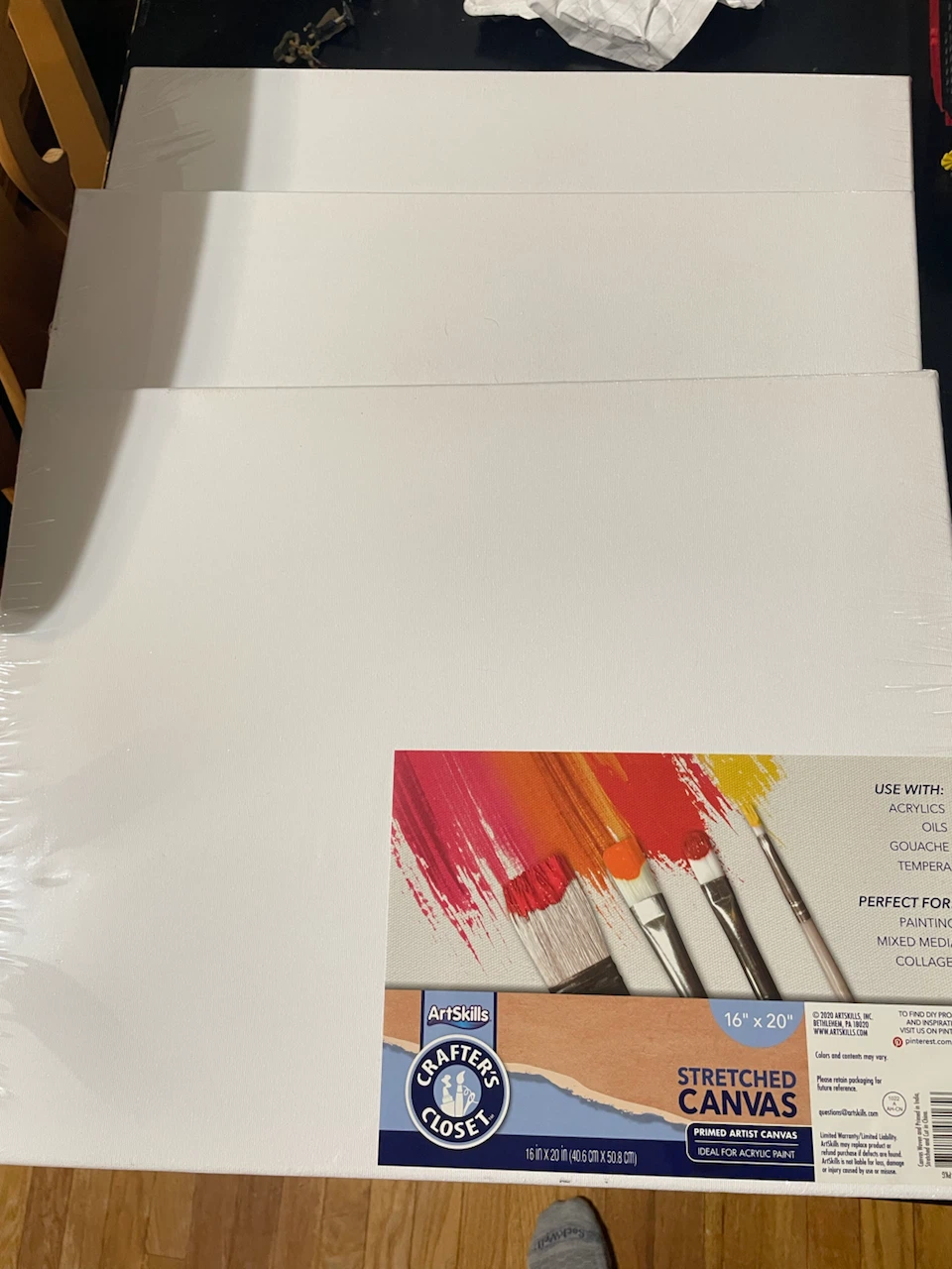 Lot of 16 Assorted Art Canvas Panels and Stretched Canvases - photo 3