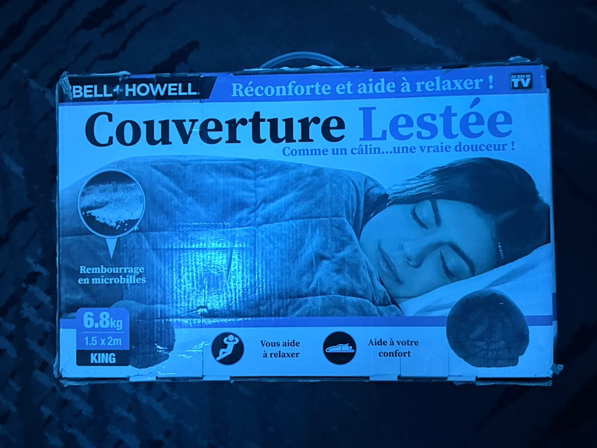 Weighted Blanket 15lb King open th opened box, but not used