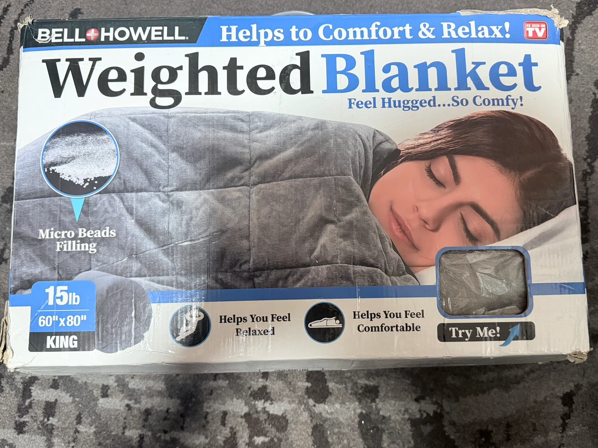 Weighted Blanket 15lb King open th opened box, but not used - photo 3