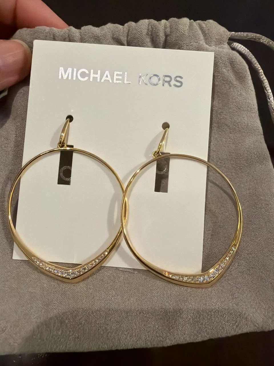 Michael Kors Hoop Earrings Gold