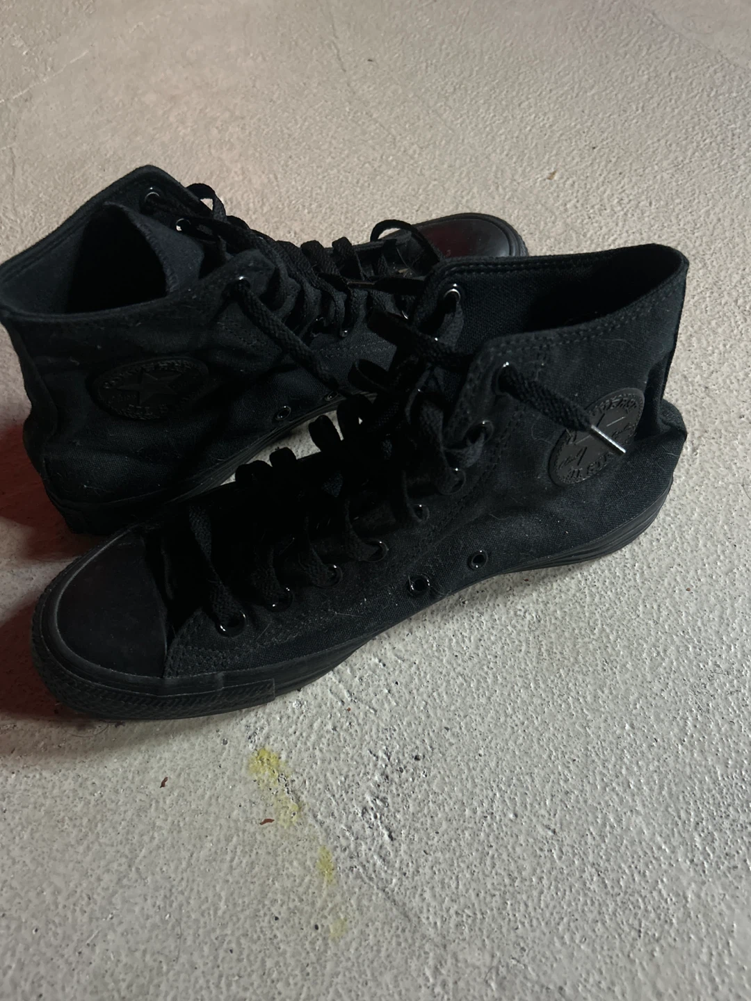 Black Converse Chuck Taylor All Star High Tops Size 8 Mens - photo 3
