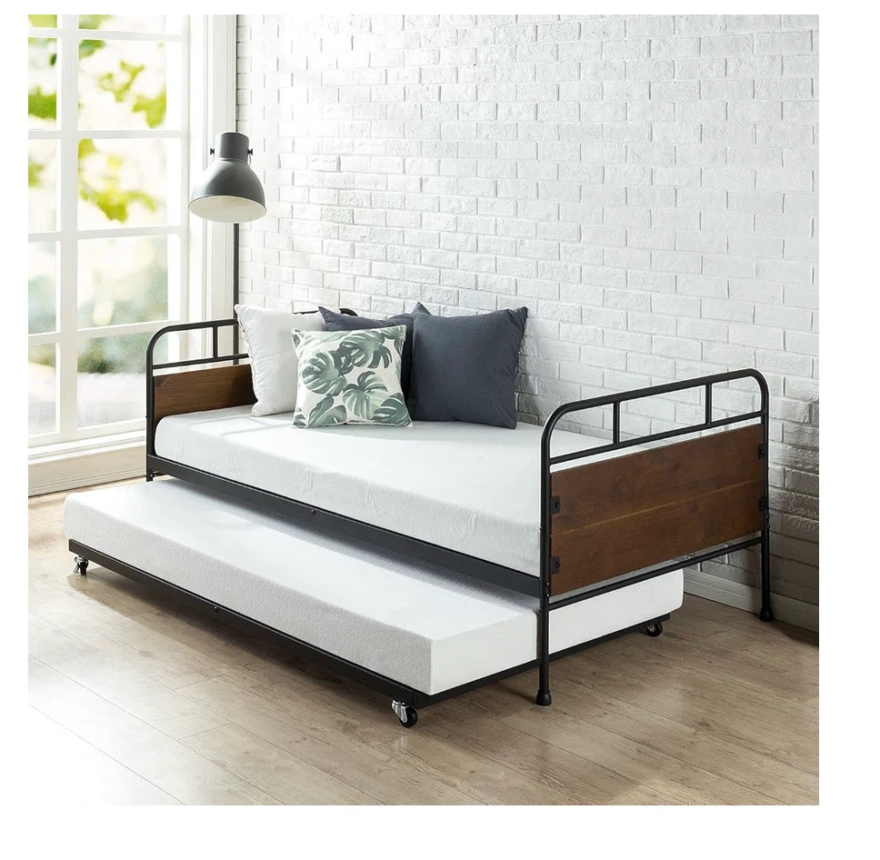 Brand New Twin Bed Frame with Pull-Out Trundle – $140