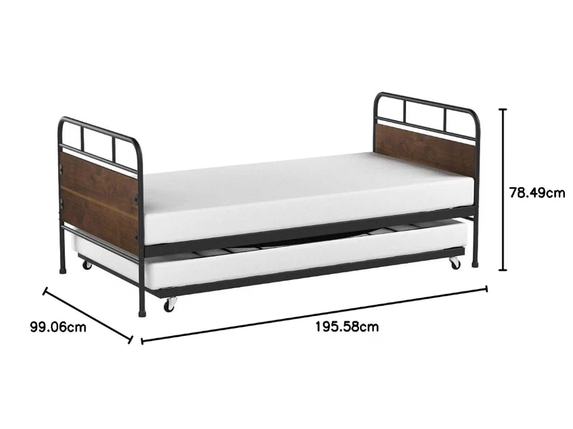Brand New Twin Bed Frame with Pull-Out Trundle – $140 - photo 4