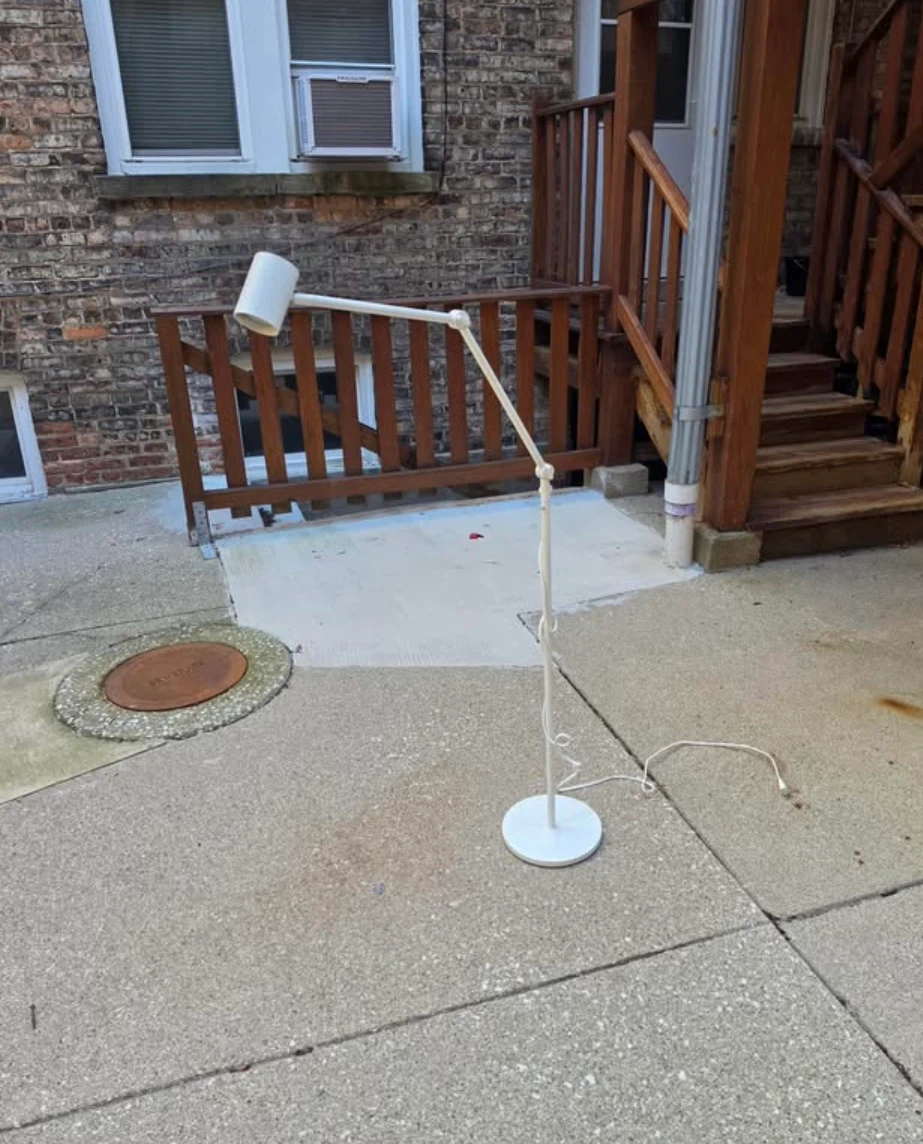 IKEA NYMANE Floor/reading lamp white