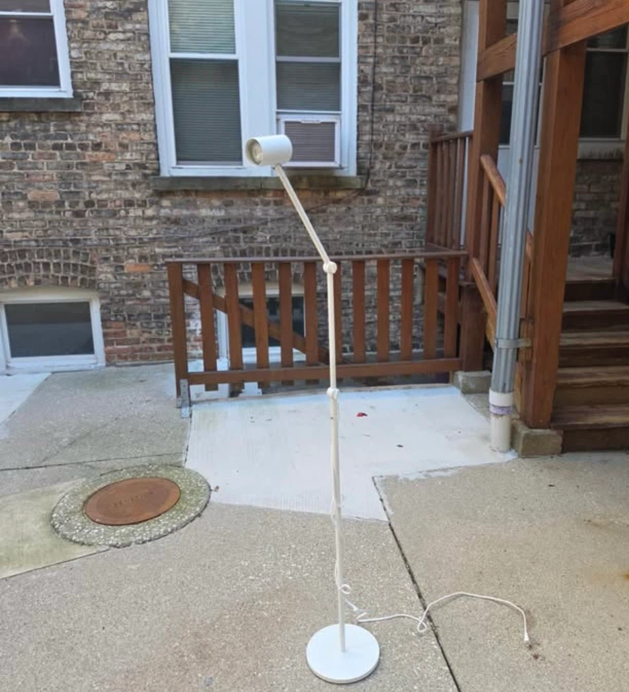 IKEA NYMANE Floor/reading lamp white - photo 2