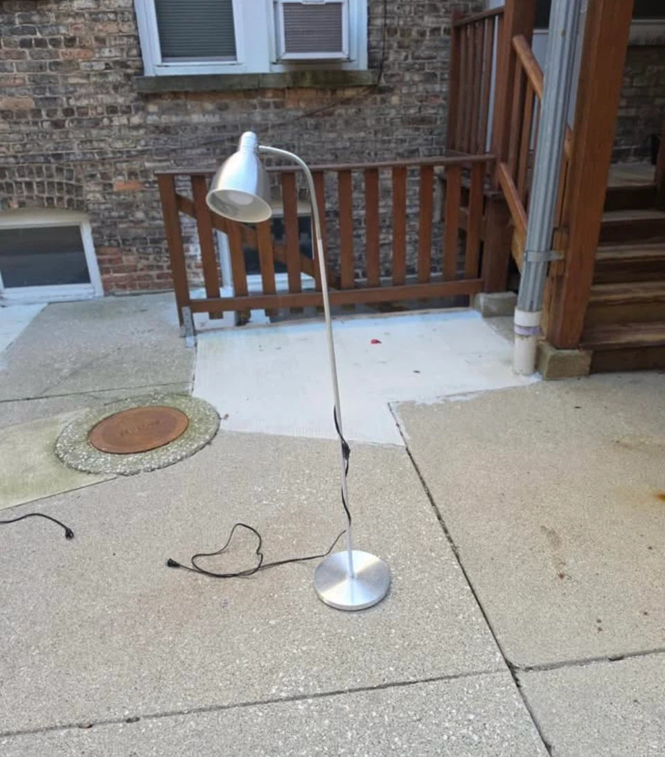 IKEA Silver Floor Lamp