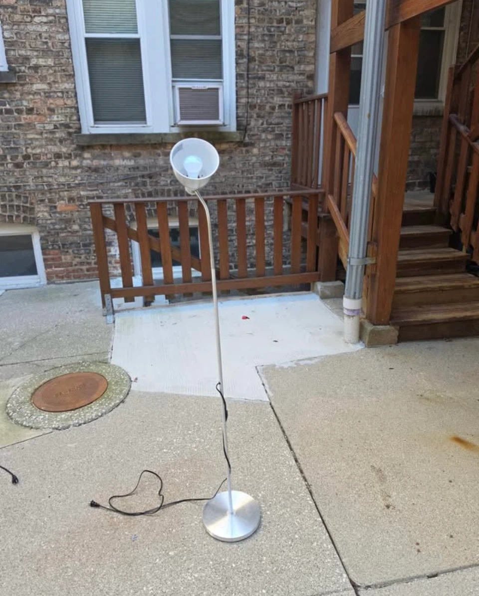 IKEA Silver Floor Lamp - photo 2