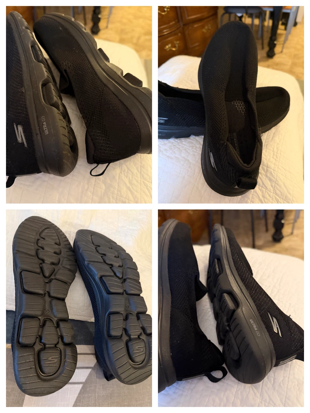 Skechers Go Walk Black Shoes wide size 10 - photo 2