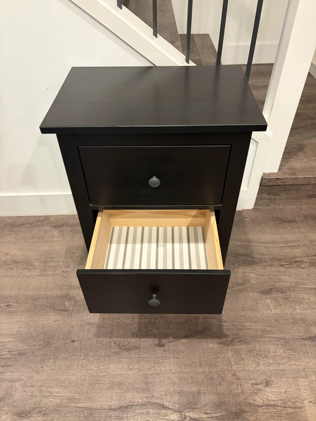 IKEA HEMNES nightstand black brown wooden - photo 3