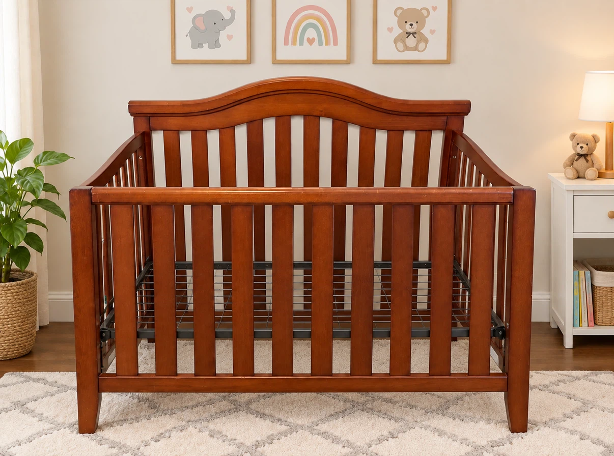 Convertible Wood Baby Crib