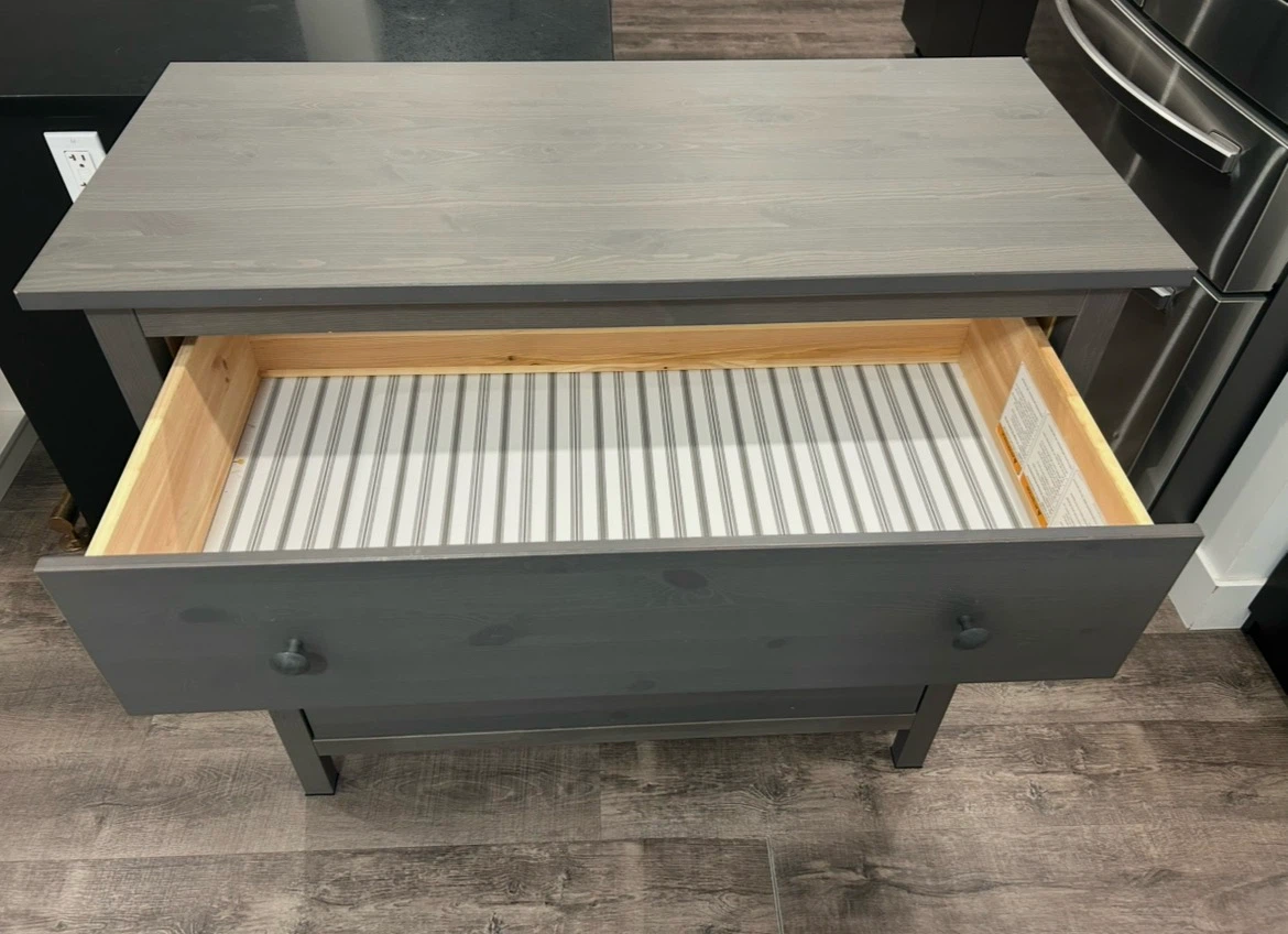 IKEA HEMNES grey dresser with 3 drawers - photo 2