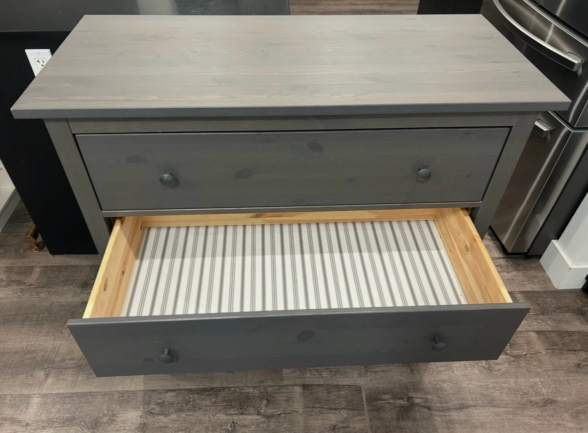 IKEA HEMNES grey dresser with 3 drawers - photo 3