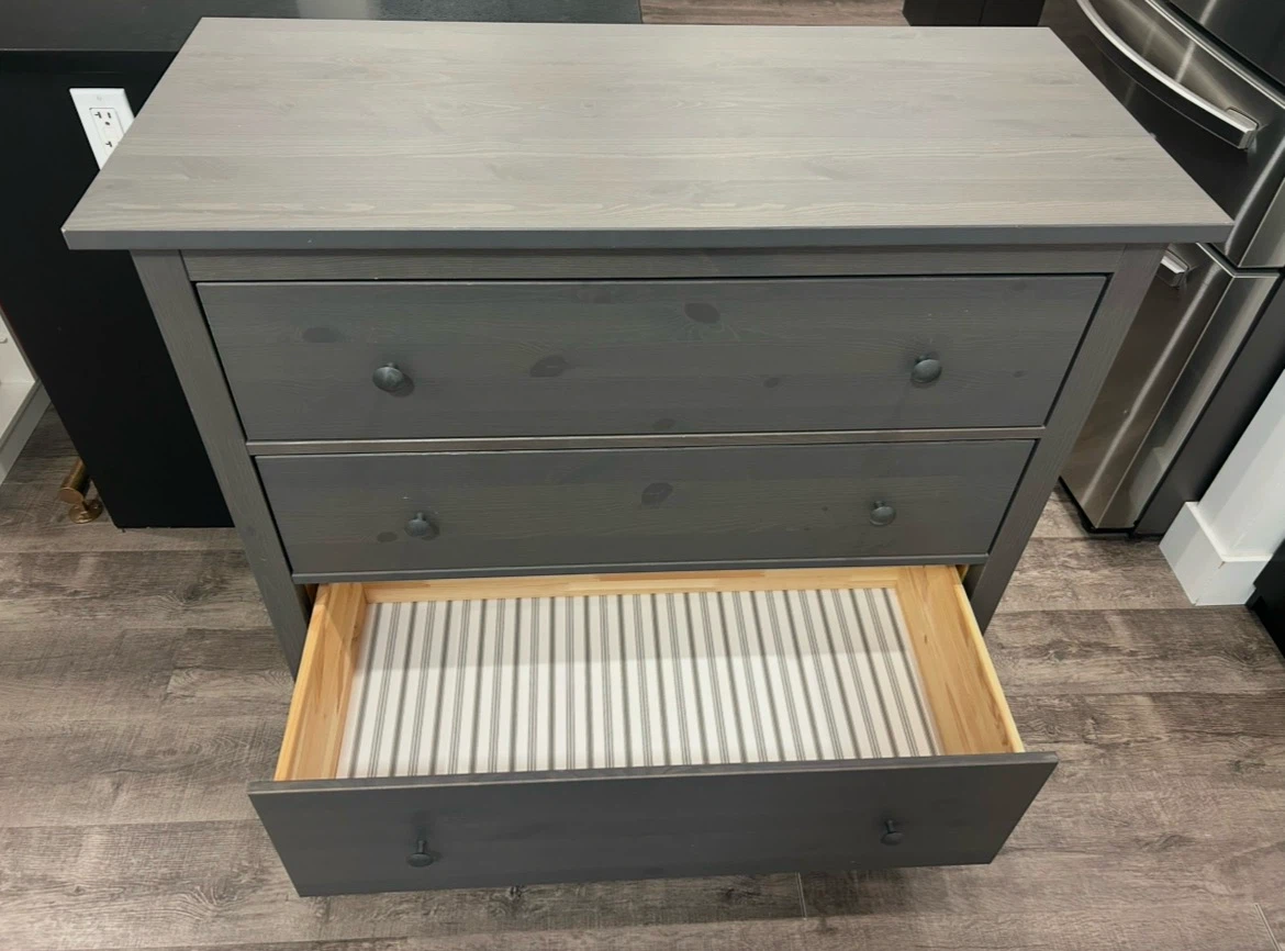 IKEA HEMNES grey dresser with 3 drawers - photo 4