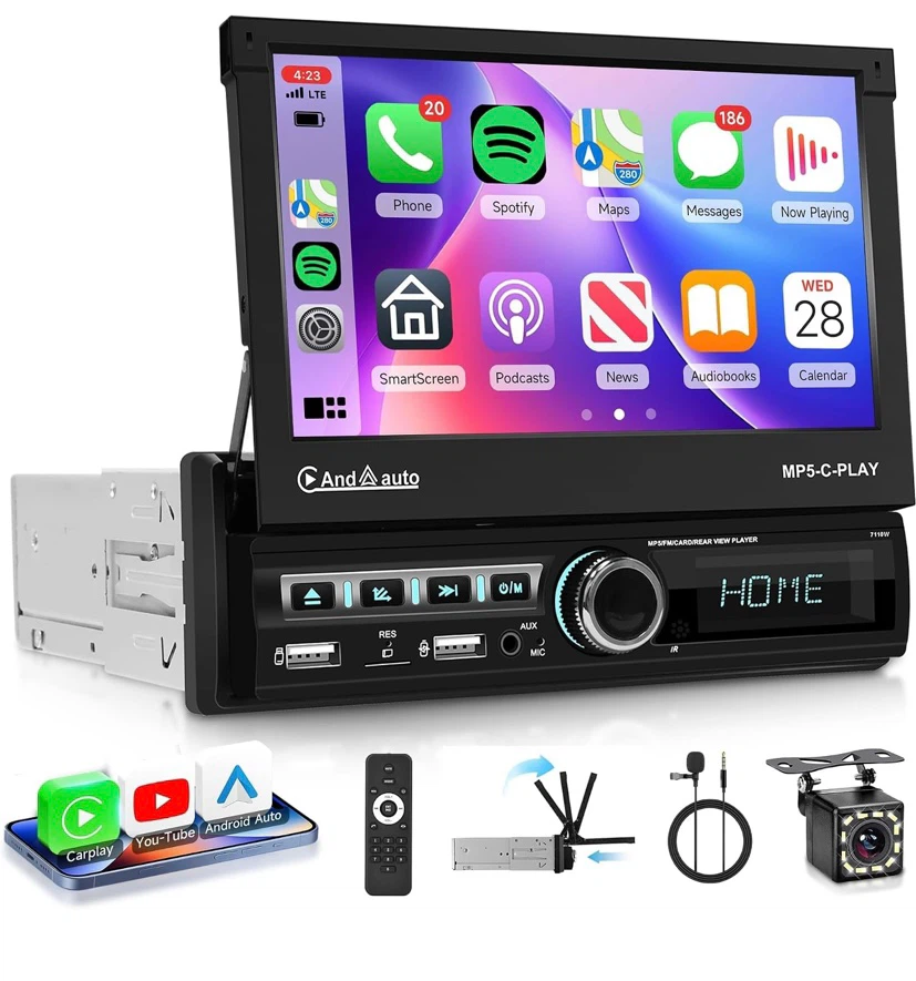 AndAuto 7-inch 1-DIN Wireless Car MP5 Player - photo 2