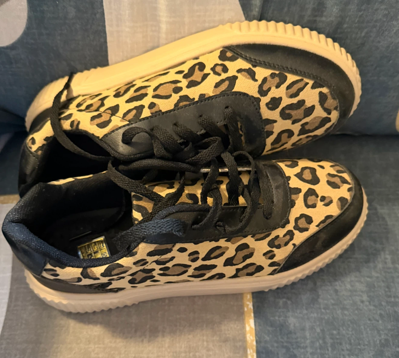 New Leopard Print Platform Sneakers size 11 - photo 5