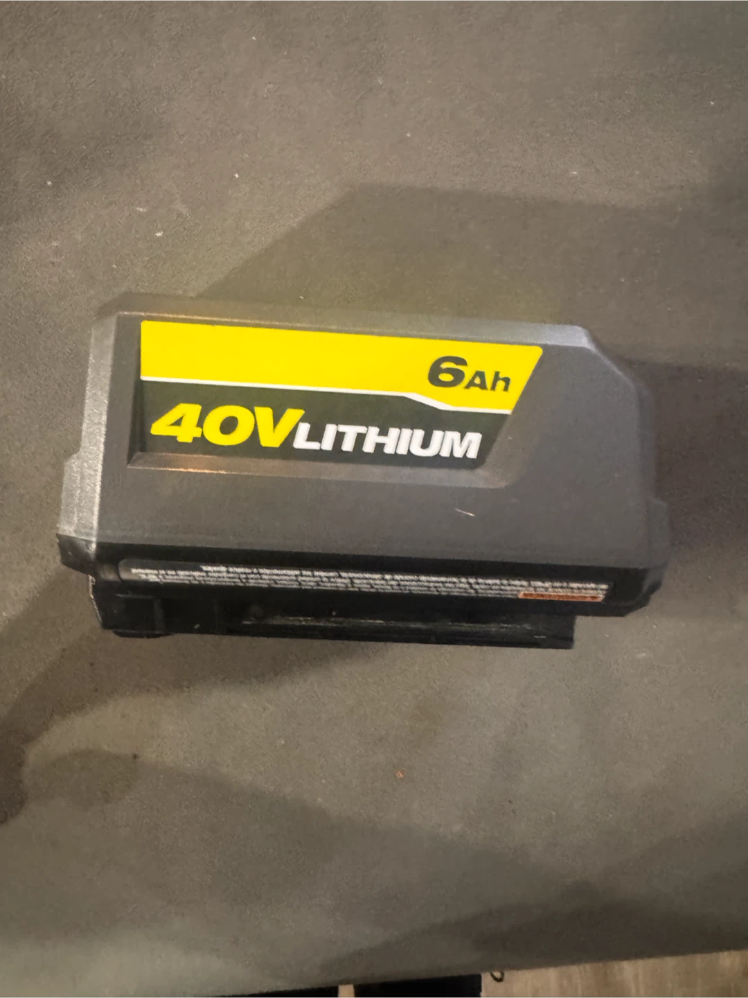 Ryobi 40V 6.0 Ah Lithium-Ion Battery and fast charger - photo 5