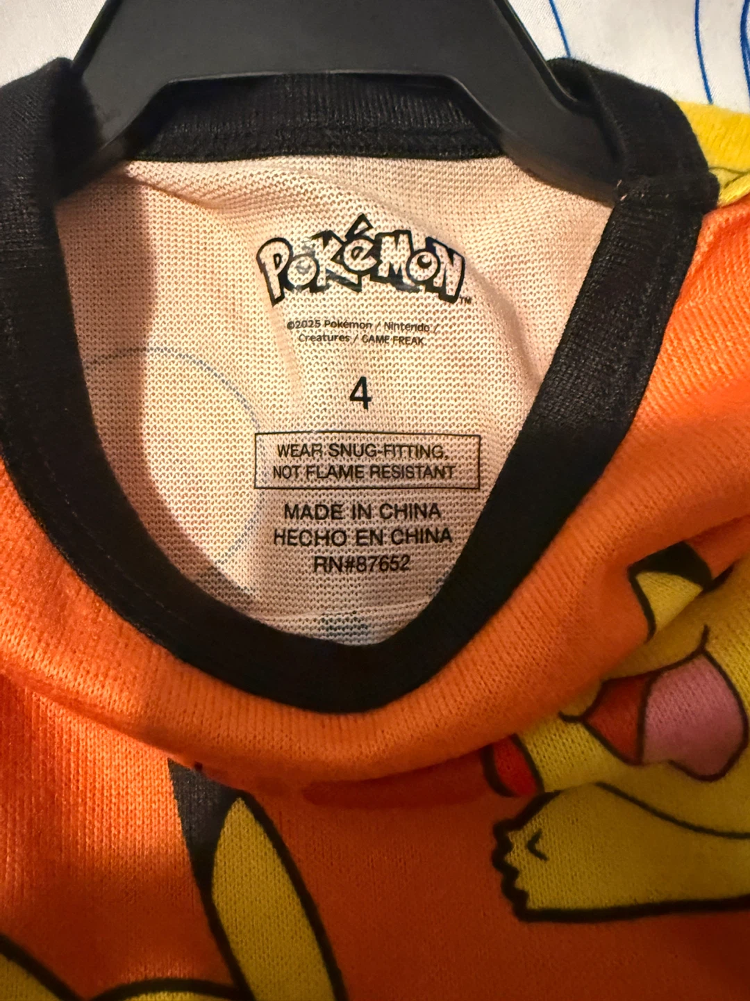 Pokemon Pikachu Pajama Set Size 4 - photo 3