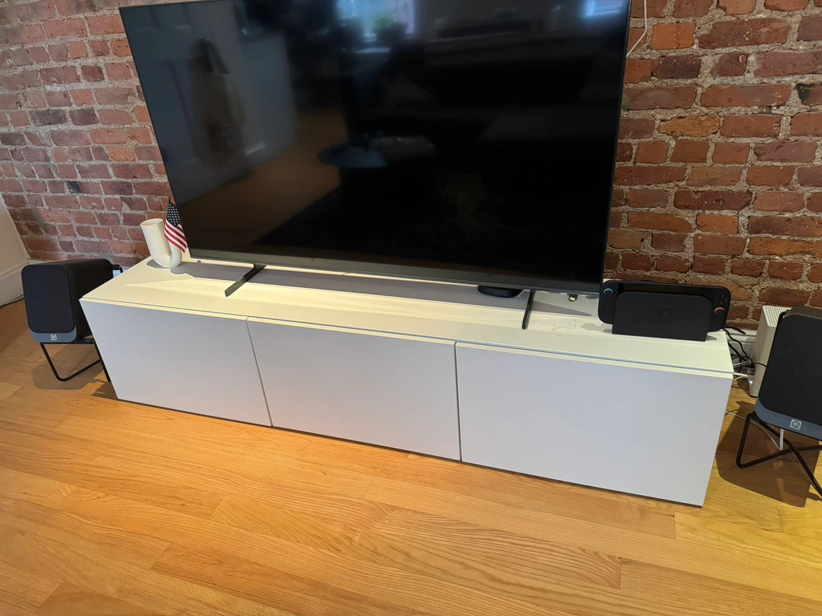 IKEA Besta White TV Stand