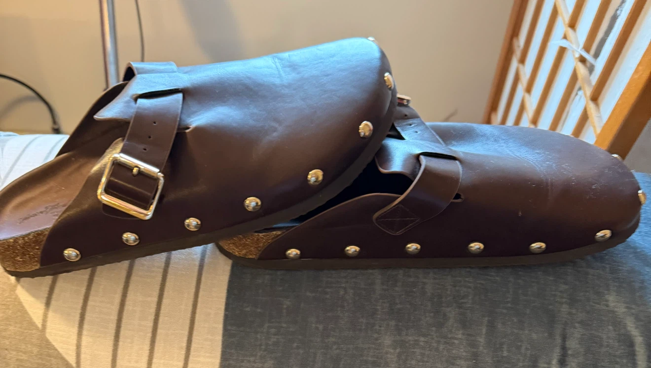 New Brown Studded Clogs Size 11 - photo 2
