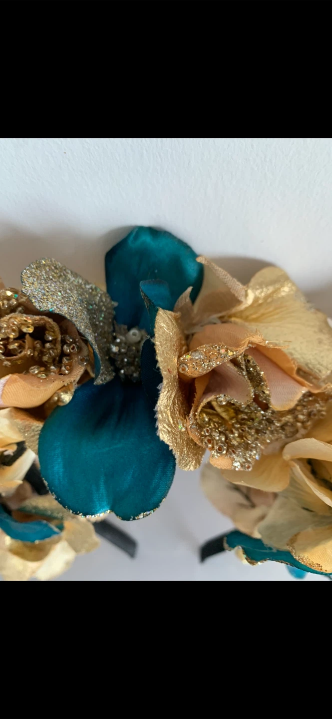 🎃🦌🍂 Floral Antler Headband - photo 2