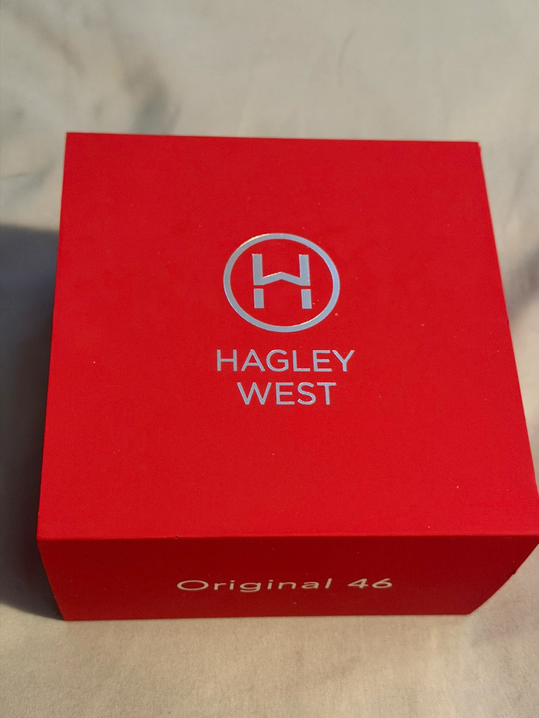Hagley West Original 46 Watch black/aquamarine