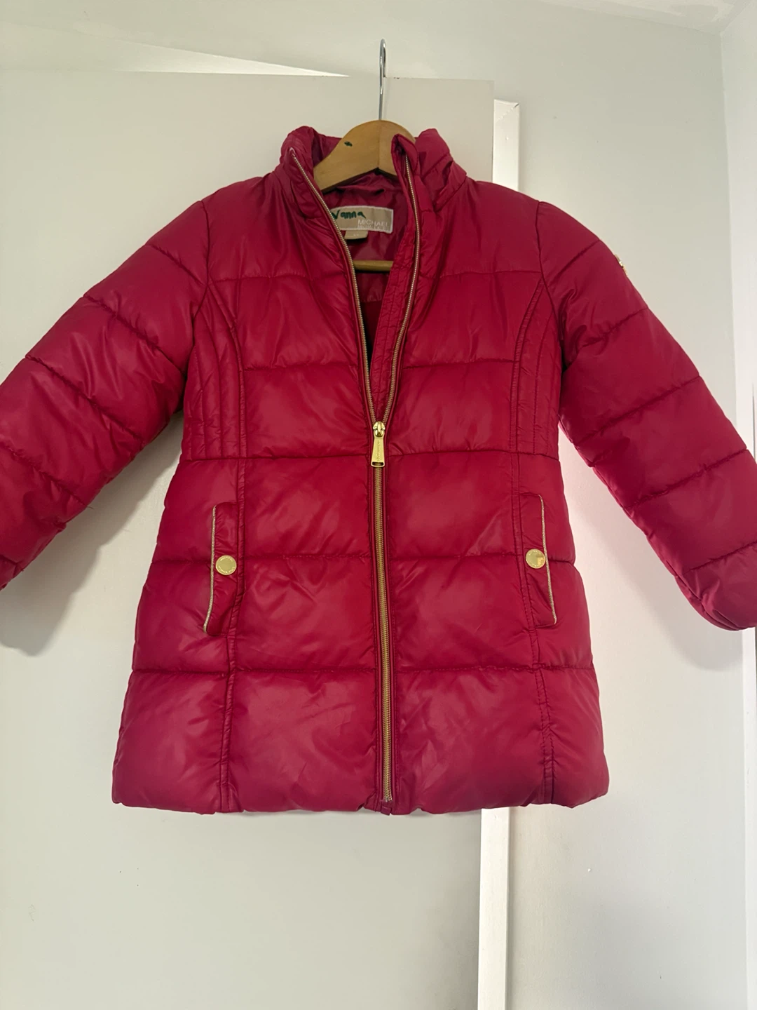 Michael Kors Girls Puffer Jacket Hot Pink