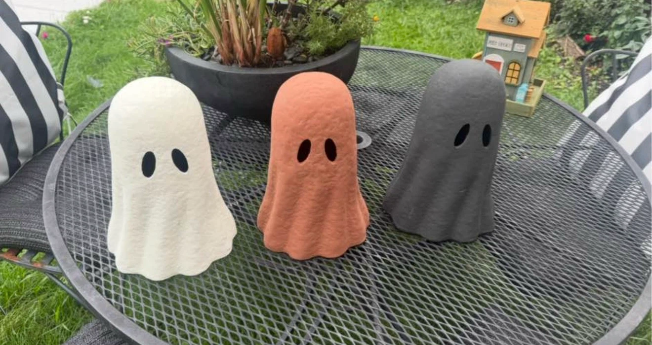 Halloween Paper Mache Ghost