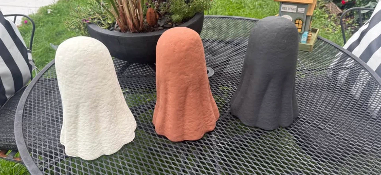 Halloween Paper Mache Ghost - photo 3