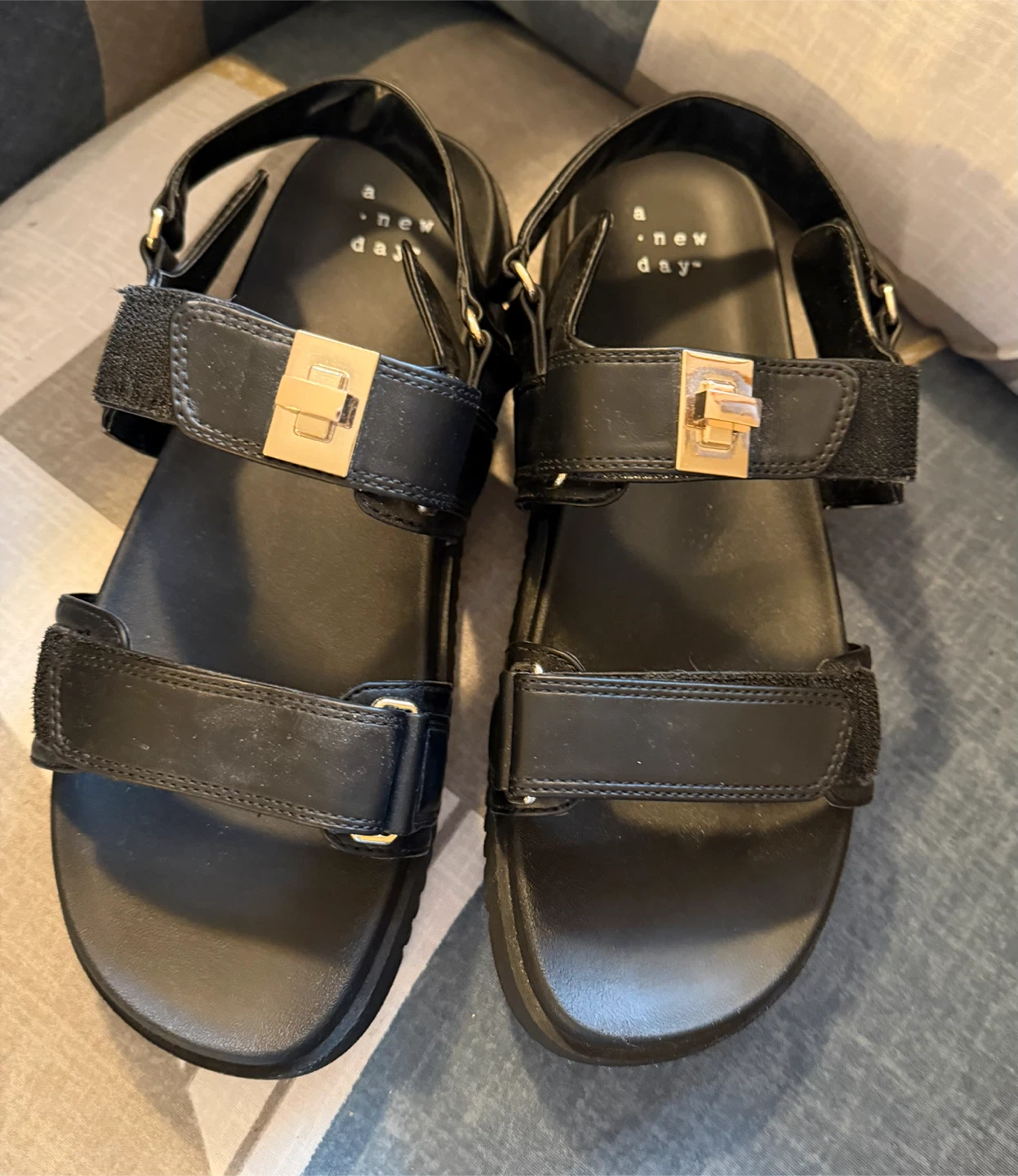 New Black Sandals Size 11 - photo 3