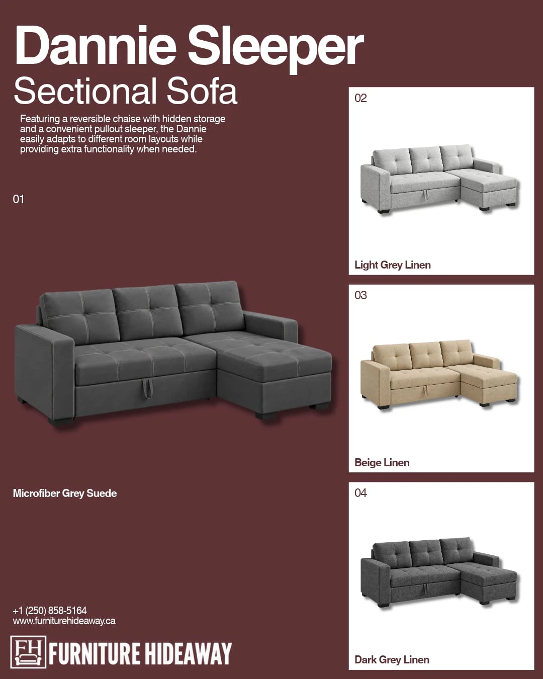Space-Saving Sofa! Bed + Storage