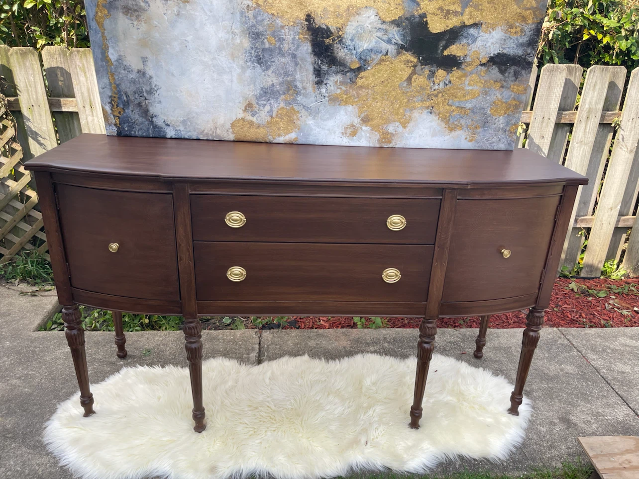 Federal Style Sideboard/Buffet restored in Dark Walnut