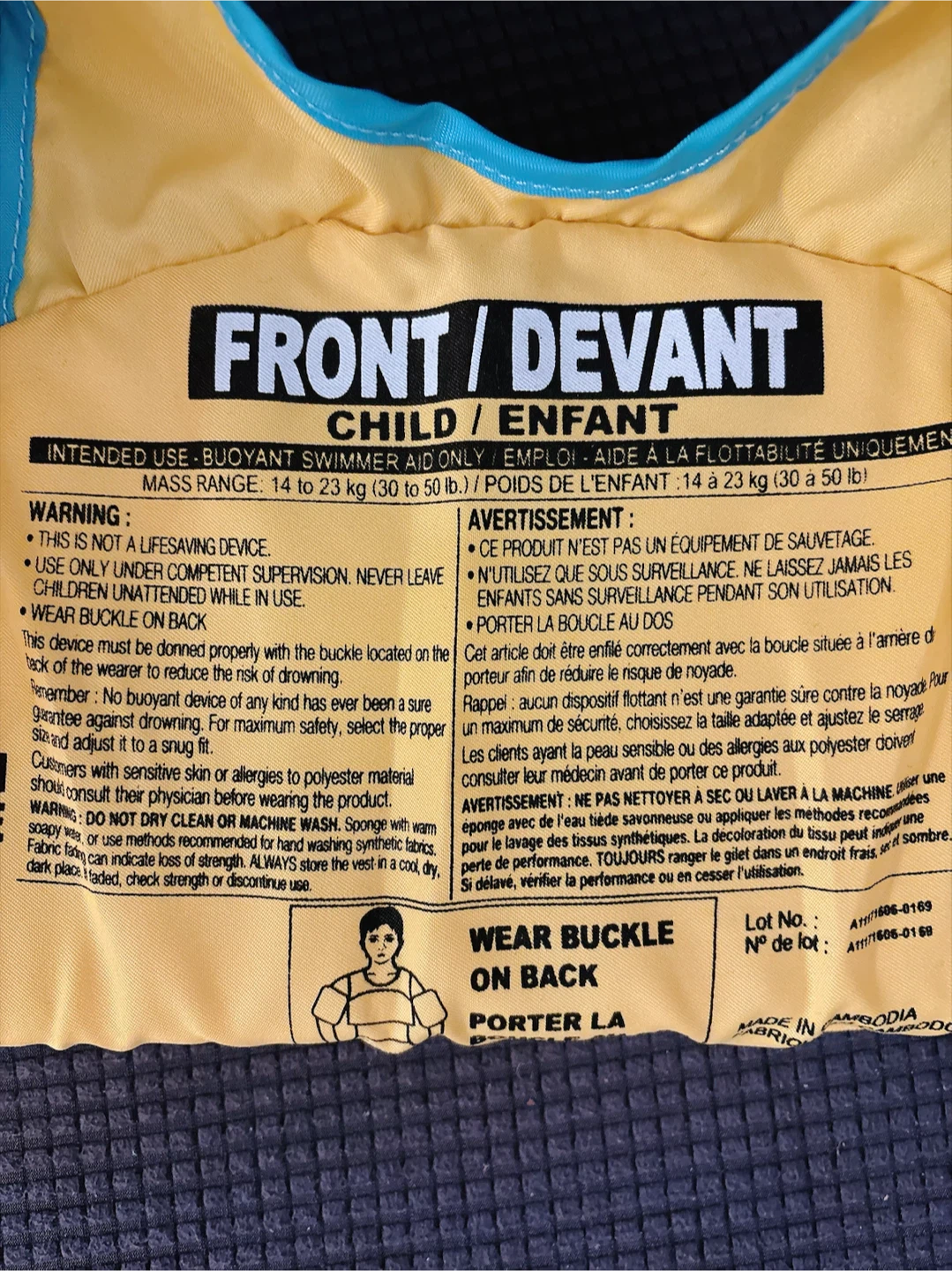 Child Swimmer Aid Life Jacket - photo 3