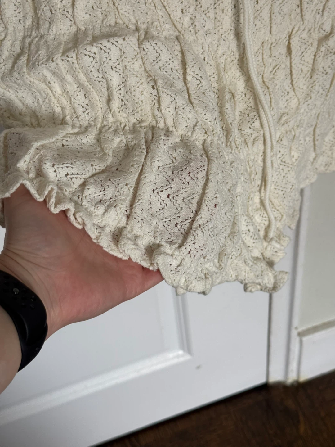 Reclaimed Vintage white crochet shorts - photo 5